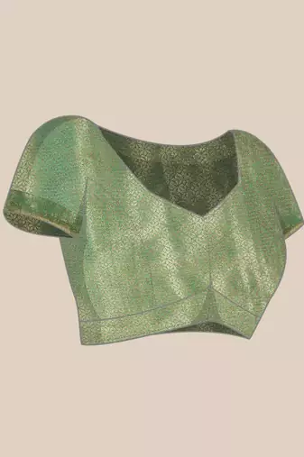Silk Land  Green  Woven Design Tussar Saree 