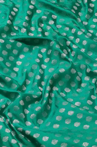 Silk Land  green  woven design art silk saree 