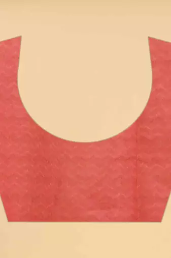 Silk Land  Pink  Printed Cotton Blend Saree 