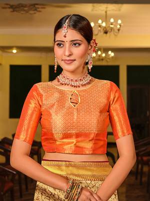 Wine Woven Design Banarasi Zari Work Saree 5