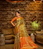 Black Woven Design Banarasi Zari Work Saree