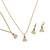 Christmas necklace,earring & bracelet set christmas tree charm pendant for women & girls party gifts