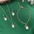 Christmas necklace, earring & bracelet set santa claus charm pendant for women & girls party gifts