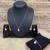 Christmas necklace, earring & bracelet set santa claus charm pendant for women & girls party gifts
