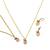 Christmas necklace, earring & bracelet set santa claus charm pendant for women & girls party gifts