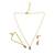 Christmas necklace, earring & bracelet set santa claus charm pendant for women & girls party gifts