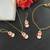 Christmas necklace, earring & bracelet set red snowman charm pendant for women & girls party gifts