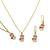 Christmas necklace, earring & bracelet set red snowman charm pendant for women & girls party gifts