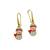 Christmas necklace, earring & bracelet set red snowman charm pendant for women & girls party gifts