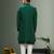 Men's green embroidered sherwani with jacket