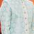 Men's sky blue woven sherwani