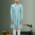 Men's sky blue embroidered sherwani
