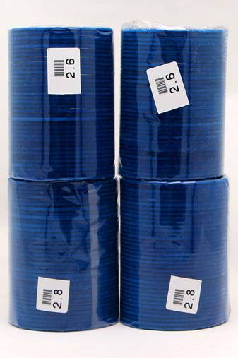 Blue color 4 set of velvet fashion bangles combo size(2 set of 2.6, 2 set of 2.8) fb107cmb