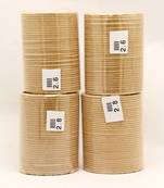 Gold color 4 set of velvet fashion bangles combo size(2 set of 2.6, 2 set of 2.8) fb119cmb