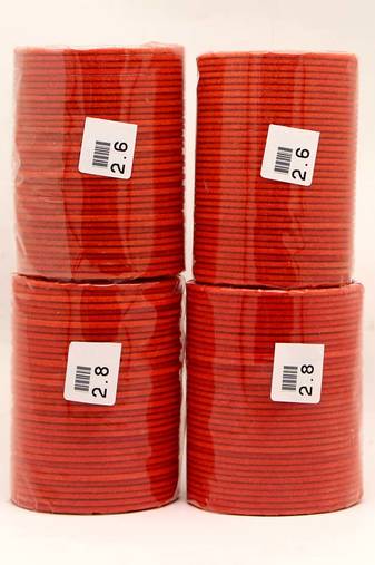 Orange color 4 set of velvet fashion bangles combo size(2 set of 2.6, 2 set of 2.8) fb133cmb