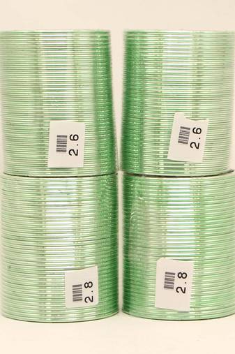Pista green color 4 set of fashion bangles combo size(2 set of 2.6, 2 set of 2.8) fb136cmb