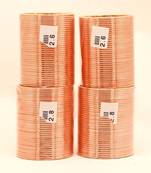 Peach color 4 set of fashion bangles combo size(2 set of 2.6, 2 set of 2.8) fb139cmb