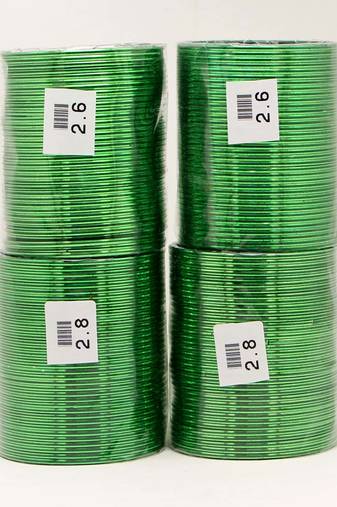 Green color 4 set of fashion bangles combo size(2 set of 2.6, 2 set of 2.8) fb141cmb