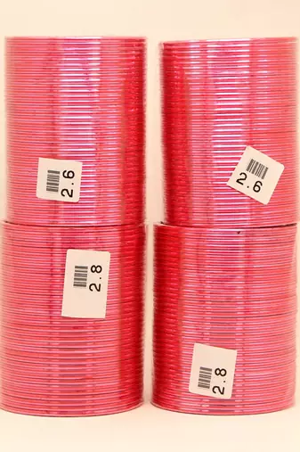 Peach gajari color 4 set of fashion bangles combo size(2 set of 2.6, 2 set of 2.8) fb143cmb