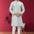 Men's sky blue embroidered kurta pajama