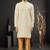 Men's light yellow embroidered kurta pajama