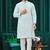 Men's light blue embroidered kurta pajama