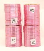 Peach color 4 set of fashion bangles combo size(2 set of 2.6, 2 set of 2.8) fb161cmb