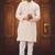 Men's light pink embroidered kurta pajama