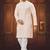 Men's light pink embroidered kurta pajama