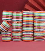 Multi color 12 set of kids bangles combo size: