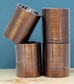 Brown color 4 set of fashion bangles combo size(2 set of 2.6, 2 set of 2.8)