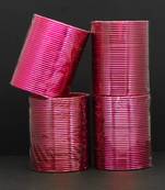 Magenta color 4 set of fashion bangles combo size(2 set of 2.6, 2 set of 2.8)