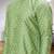 Men's light green woven kurta pajama