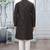 Men's black embroidered kurta pajama