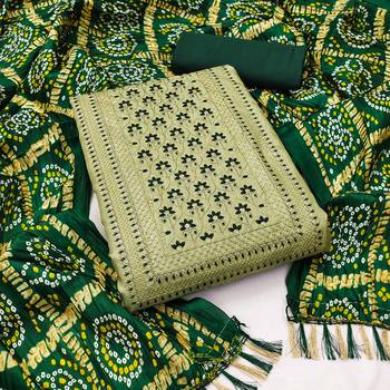Pista Coco silk blend Sequins Work Unstitched Dress Material 1