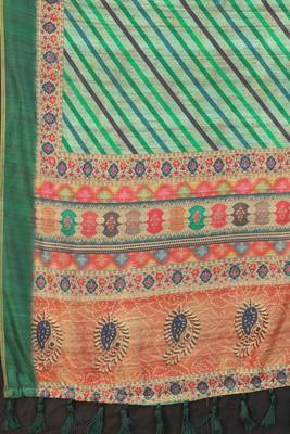 Silk Land  Multicolored Printed Cotton Blend Saree  3