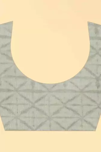 Silk Land  White  Printed Cotton Blend Saree 