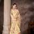 Silk Land  White  Embroidered Cotton Saree 