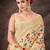 Silk Land  White  Embroidered Cotton Saree 