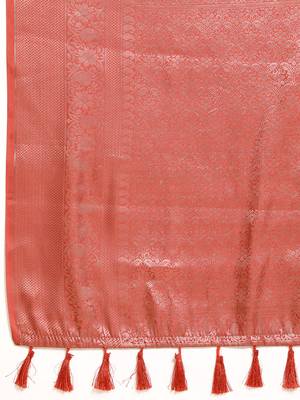 Silk Land  multicolored woven design art silk saree  5