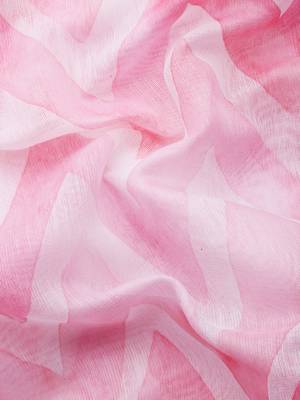 Silk Land  Pink  Printed Organza Saree  3