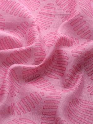 Silk Land  Pink  Kalamkari Cotton Blend Saree  3