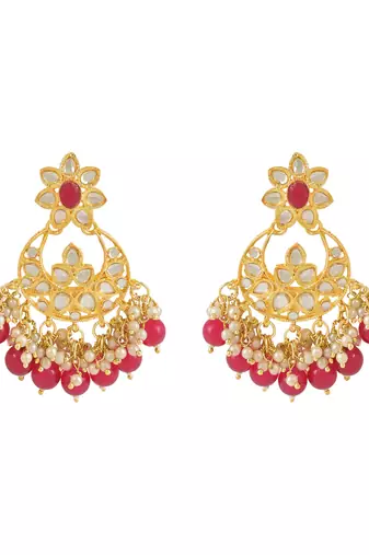 traditional pearl kundan choker jewellery necklace set with maang tikka for women 