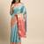 Silk Land  Teal  Woven Design Tissue Saree 