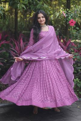 Stuning Onion Designer Ready Made Gown With Dupatta Collection 4