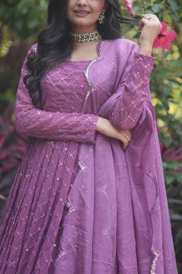 Stuning Onion Designer Ready Made Gown With Dupatta Collection 6