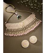traditional kundan & pearl choker necklace set