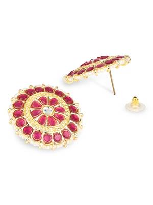 traditional kundan & pearl choker necklace set 3