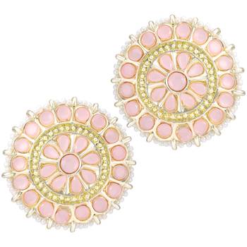 traditional kundan & pearl choker necklace set 3