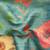 Silk Land  teal  checked art silk saree 